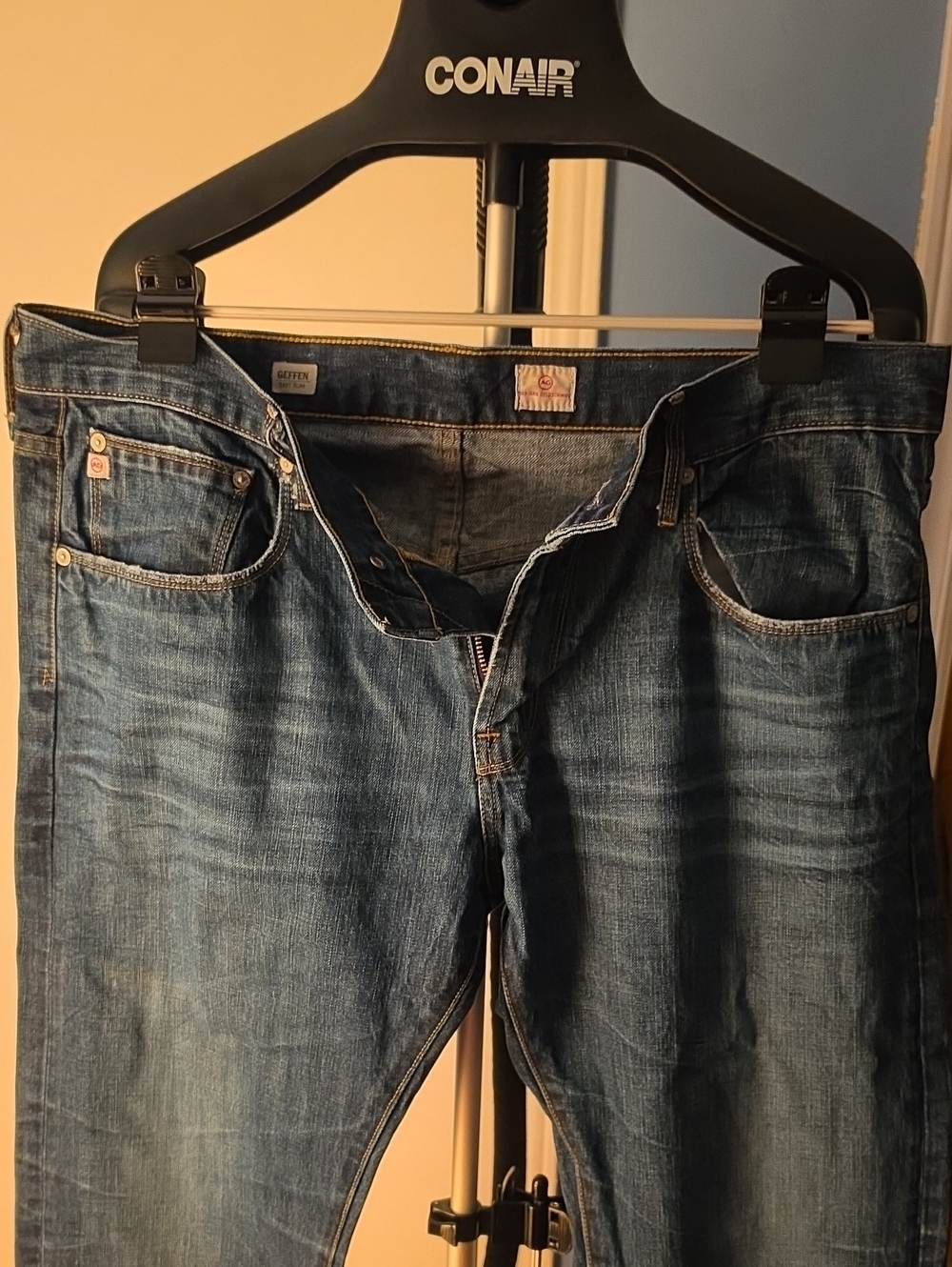 Ag Adriano Goldschmied Men's Indigo Straight-Leg Jeans